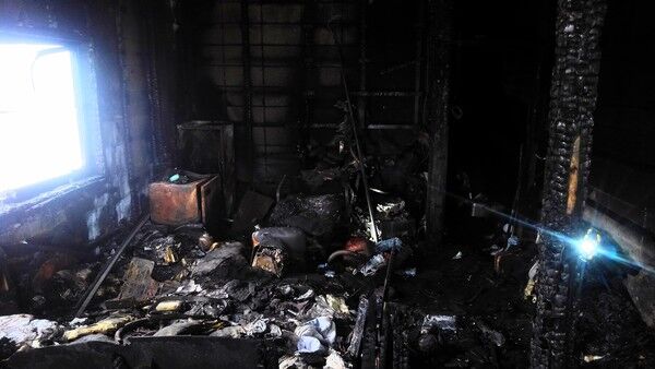 大阪市東淀川区で火事現場の回収です