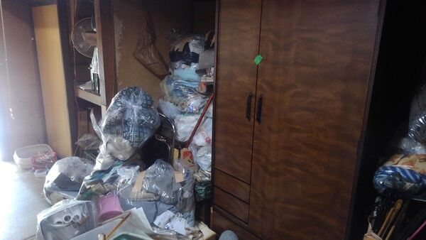 吹田市で引越の不用品の回収です