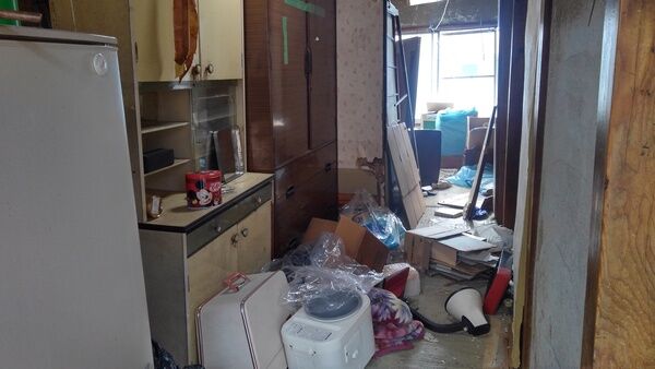 豊中市で引越し後の後片付けです